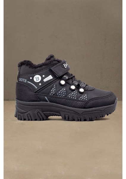 Erkek Çocuk Içi Mifyonlu Kaymaz Taban Suya Dayanıklı Soğuk Geçirmez Bot