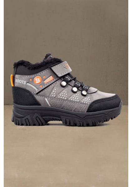 Erkek Çocuk Içi Mifyonlu Kaymaz Taban Suya Dayanıklı Soğuk Geçirmez Bot