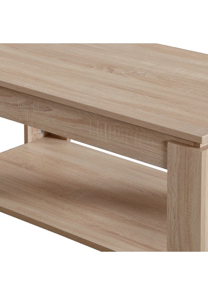 Shelf Raflı Orta Sehpa,Meşe