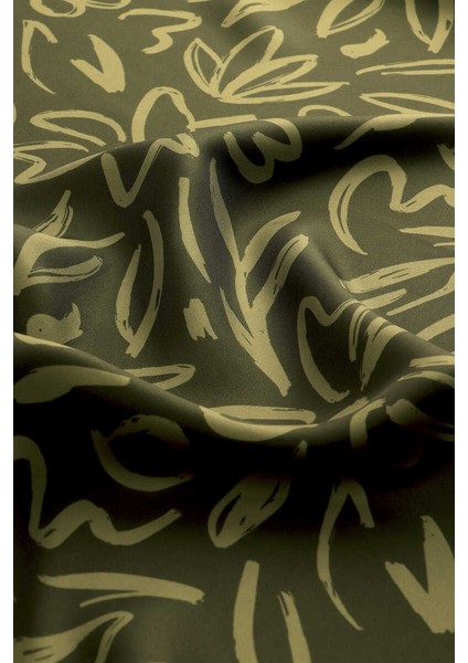 Haki Bahar Desen Twill Ipek Şal fırsatları