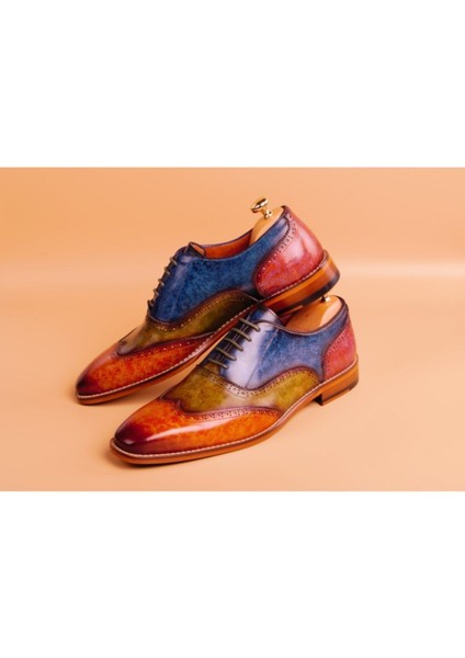 Mixed Color Pelitte Patina Dress Shoes