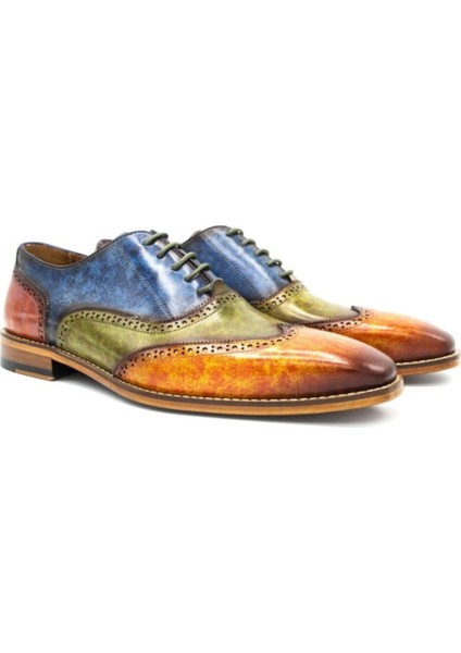 Mixed Color Pelitte Patina Dress Shoes