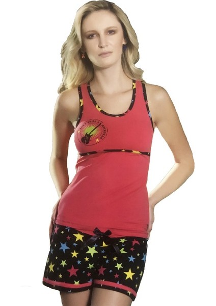 Berrak Kadın Yıldız Şortlu Takım 2478 Pembe L