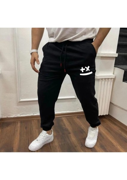 Gülen Smıle Paca Lastikli Erkek Bel Slimfit Eşofman Altı