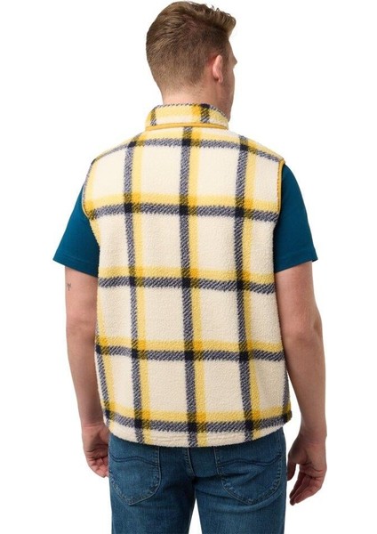 Jack Wolfskin Felslicht Check Vest M Erkek Yelek A60061-A0028 Panna Cotta