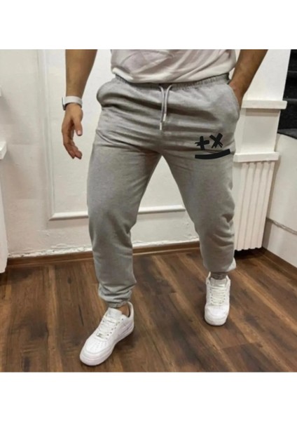 Gülen Smıle Paca Lastikli Erkek Bel Slimfit Eşofman Altı