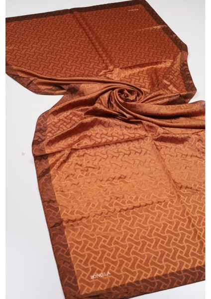 Kendinden Desenli Monogram Şal - Desen-01 - Renk-24-93