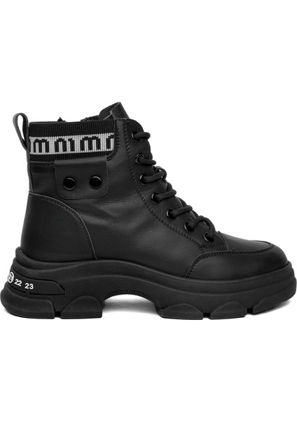 24K310-7 Kadın Sneaker Bot Siyah