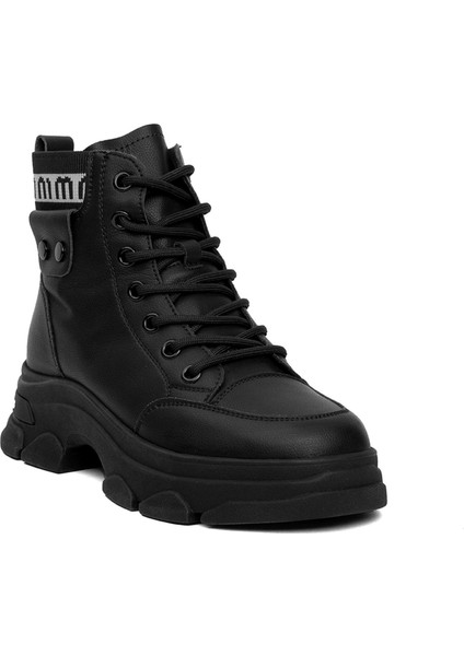 24K310-7 Kadın Sneaker Bot Siyah