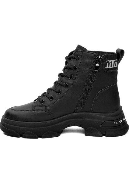 24K310-7 Kadın Sneaker Bot Siyah