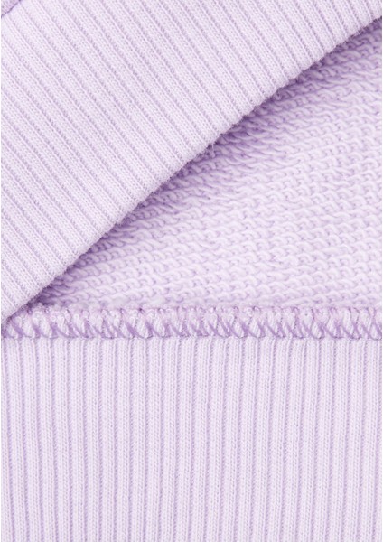 Benetton Kız Çocukmix Önü Logo Baskılı Normal Kesim Fermuarlı Cepli Sweatshirt modelleri