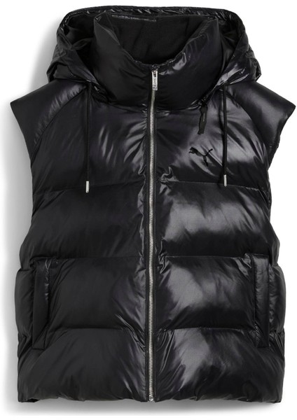 Shiny Puffer Vest Kadın Ceket
