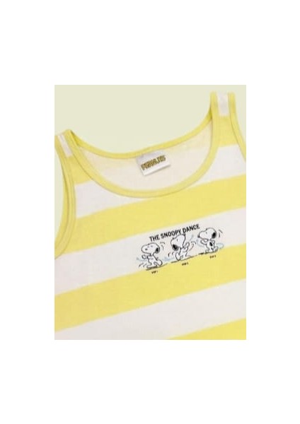 Snoopy Lisanslı Unisex Çocuk 2'li Atlet Seti 20134 modelleri