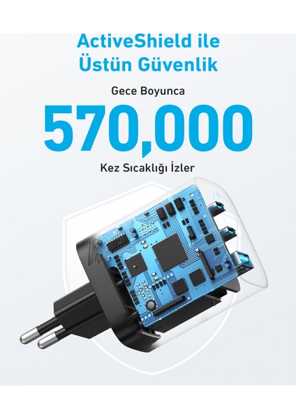 Şarj Cihazı 336 Powerport 67W USB C Gan Şarj Cihazı