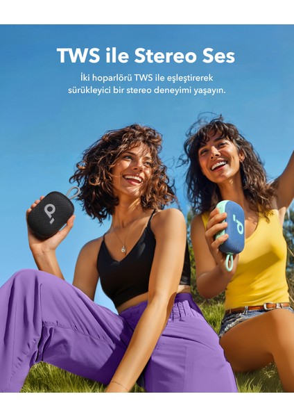 Soundcore Select 4 Go Kablosuz Bluetooth Hoparlör - 20 Saat Ultra Çalma Süresi - IP67 Su Geçirmez - Mavi - A31X1 (Anker Türkiye Garantili) indirimleri
