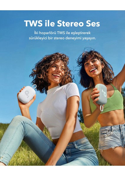 Soundcore Select 4 Go Kablosuz Bluetooth Hoparlör - 20 Saat Ultra Çalma Süresi - IP67 Su Geçirmez - Beyaz - A31X1 (Anker Türkiye Garantili) indirimleri