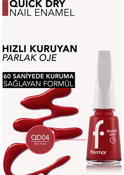 Quick Dry Hızlı Kuruyan İnce Yapılı & Parlak Bitişli Oje