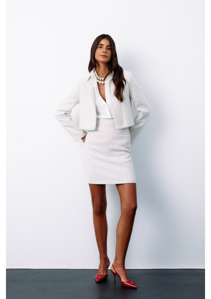 Aksesuar Detaylı Tüvit Etek - Taş modelleri