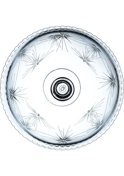 Cam Kapaklı Kek Fanusu Mira Desenli