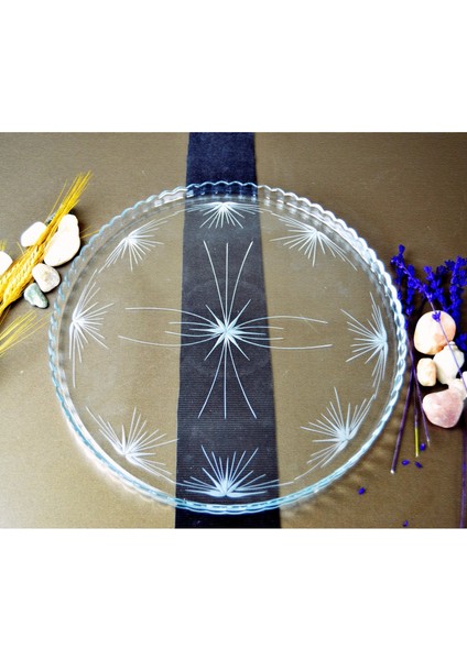 Cam Kapaklı Kek Fanusu Mira Desenli indirimleri