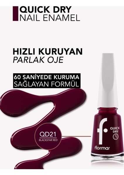 Quick Dry Hızlı Kuruyan İnce Yapılı & Parlak Bitişli Oje