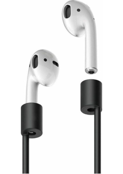 Airpods 1. / Pro / 2. / 3. / 4. / Max Uyumlu Manyetikli Silikon Boyun Askısı Düşmeyi Engelleyen Ip