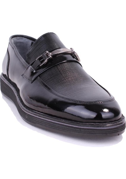 DMA08-1800DG Siyah Poliüretan Taban Klasik Erkek Deri Ayakkabı