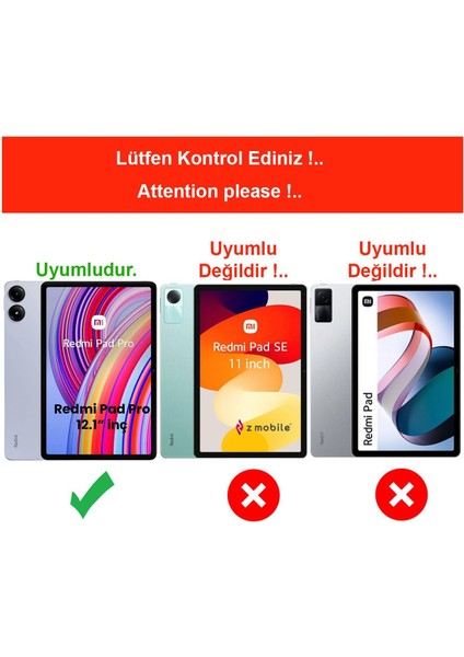 Redmi Pad Pro 12.1" Uyumlu Ekran Koruyucu Nano Kırılmaz Esnek Ekran Koruyucu