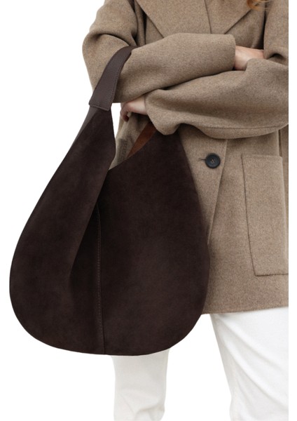 Kadın Süet Büyük Boy Hobo Omuz Çanta fırsatları