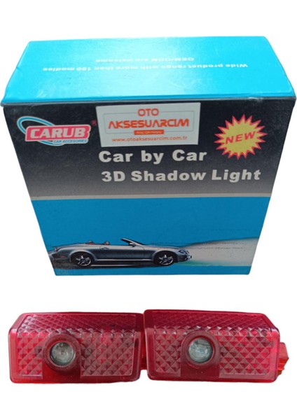 Mercedes E-200 Araca Özel Kapı Altı Işıklı Led Logo