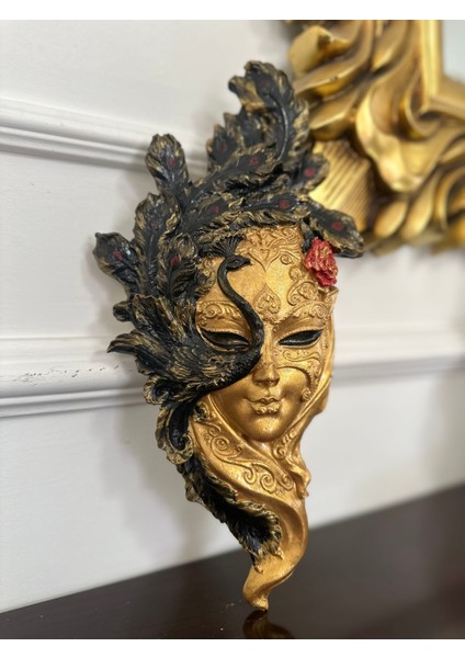 Dekoratif Maske Pano Duvar Heykeli (30CM)