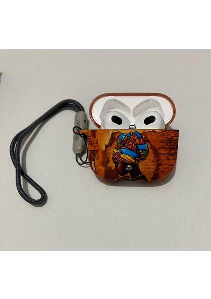 Iphone 1/2. Nesil Uyumlu Koruyucu Bluetooth Kulaklık Kılıfı Kız Desenli