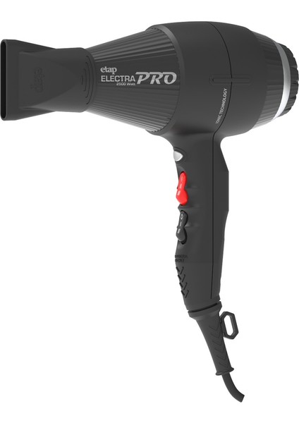 Electra Pro 2500WATT Ionic Profesyonel Seri Kuaför Fön Makinesi ve Curly Difüzör (Italyan Motor)