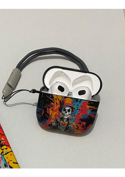 Iphone 1/2. Nesil Uyumlu Koruyucu Bluetooth Kulaklık Kılıfı Joker Desenli