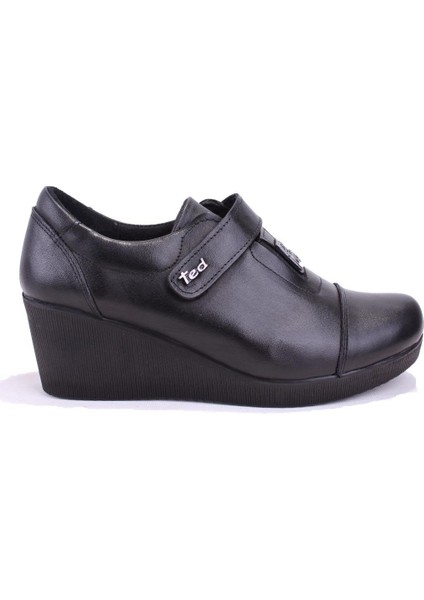 DZA32-042 Siyah Günlük Deri Kadın Ayakkabı fiyatları