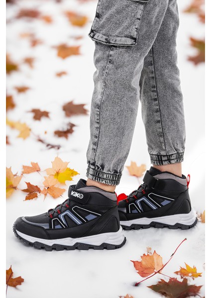 Kcal Termo Taban Cırtlı Erkek Çocuk Spor Bot Ayakkabı Siyah - Beyaz fiyatları