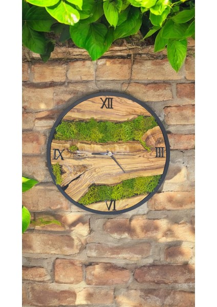 Ahsapduvardekor, Dekoratif Duvar Saatleri, Duvar Saati Modelleri, Ev Dekorasyonu, Yosunlu Duvar Saati, Dekorasyon, Duvar Saati Modelleri indirimleri