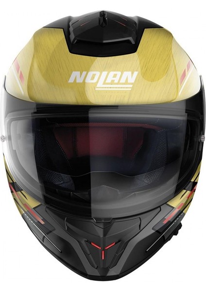 N80-8 Meteor N.Com Kapalı Kask Metal Siyah-Sarı Medıum