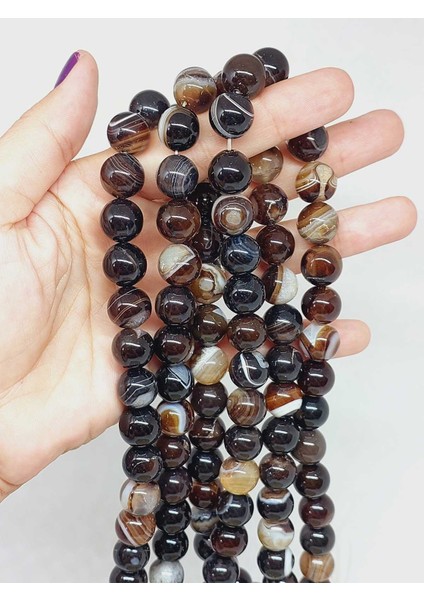 Akik Taşı Dizi 12MM (53366)