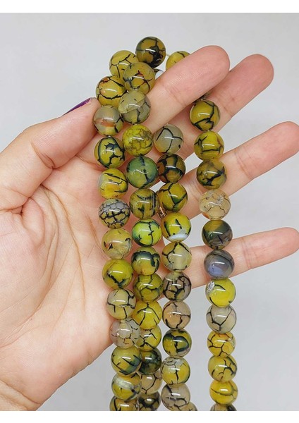 Akik Taşı Dizi 12MM (53364)