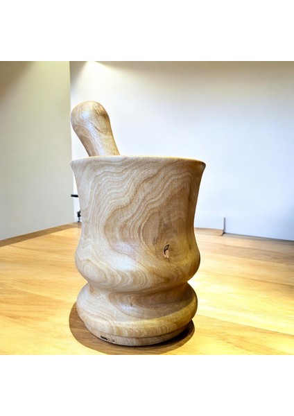 Erik Ağacından El Yapımı Ahşap Havan fırsatları