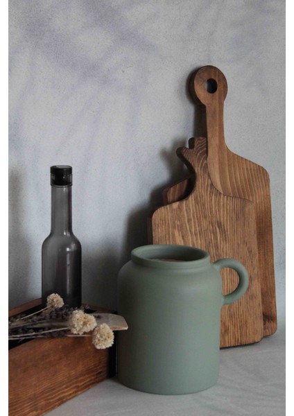 Tek Kulplu Seramik & Çömlek Vazo & Kaşıklık