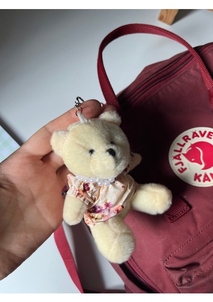 Inci Kolyeli Elbiseli Sevimli Peluş Ayıcık Anahtarlık Çanta Aksesuarı Hediyelik modelleri