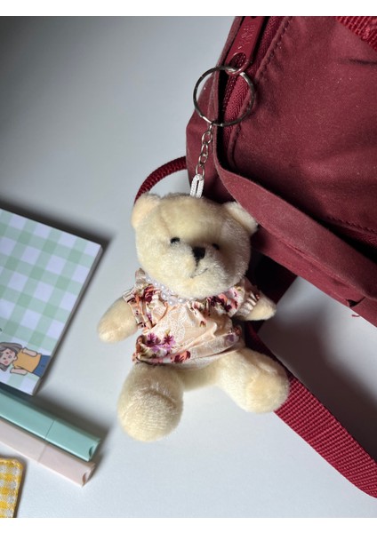 Inci Kolyeli Elbiseli Sevimli Peluş Ayıcık Anahtarlık Çanta Aksesuarı Hediyelik indirimleri