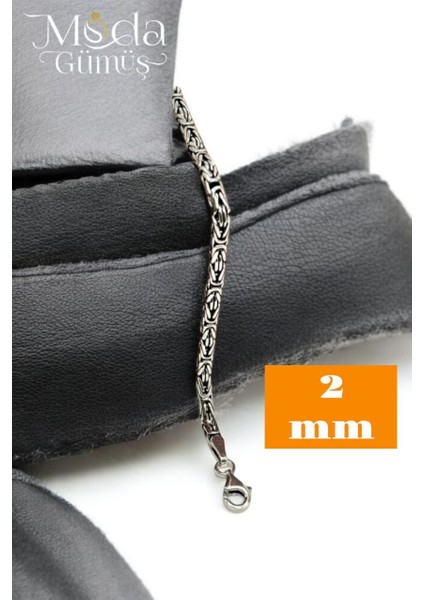 925 Ayar Gümüş Kare Kral Bileklik modelleri