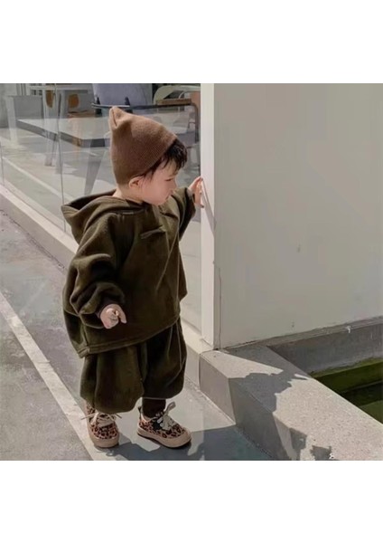 Haki Yeşil Bebek Çocuk Polar Takım fiyatları