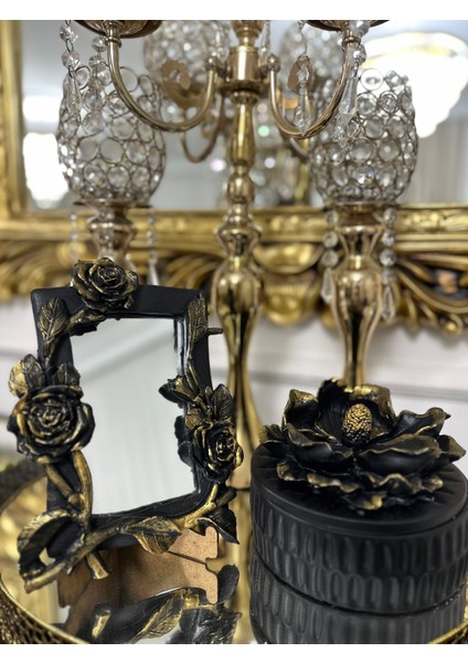 Ayna ve Takı Kutusu 2li Set , Modern Çok Amaçlı Kutu