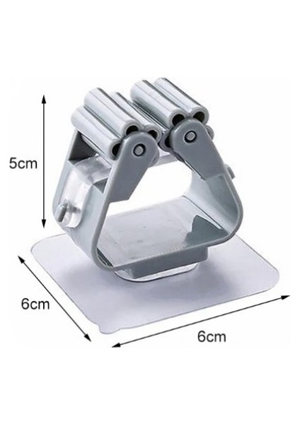 Yapışkanlı Pratik Mop Tutucu 4 Adet Beyaz fırsatları