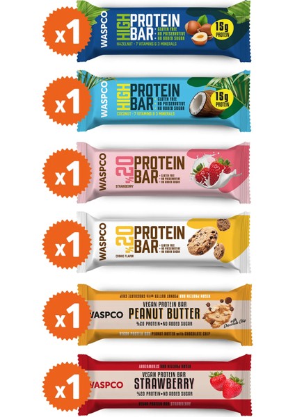 Protein Bar Deneme Paketi 6 Adet