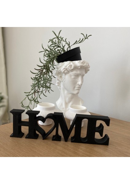 Home Yazılı Dekoratif Biblo ve Masaüstü Dekor - Siyah 22 cm x 6 cm (Büyük Boy) modelleri